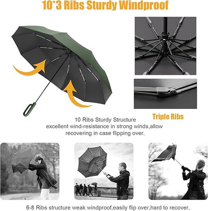 Compact Folding Umbrella – Compact Folding | Umbrella | Everyday Use – ☂️ Rain