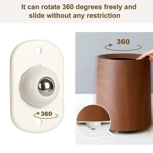 Self-adhesive 360° Universal Swivel Wheels – Abs + Stainless Steel | … – From