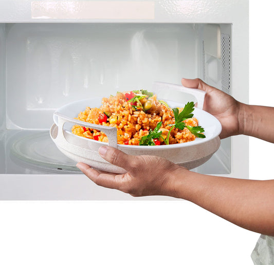 Anti-scald Microwave Handle Tray – Cool-touch Handles, Dishwasher Saf… – 🔥 Stop