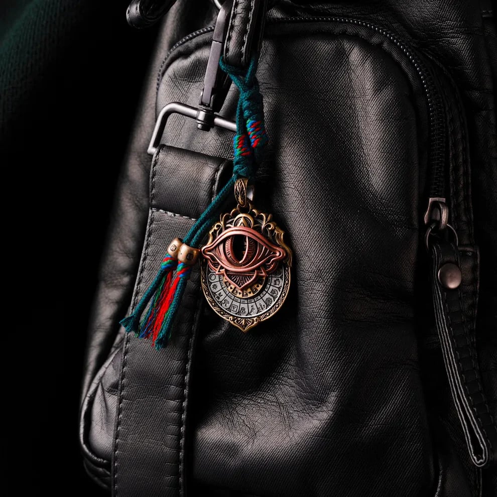 Tarot Vision Spinner Pendant – All-seeing Eye, 22 Major Arcana & Dual… – ☤️