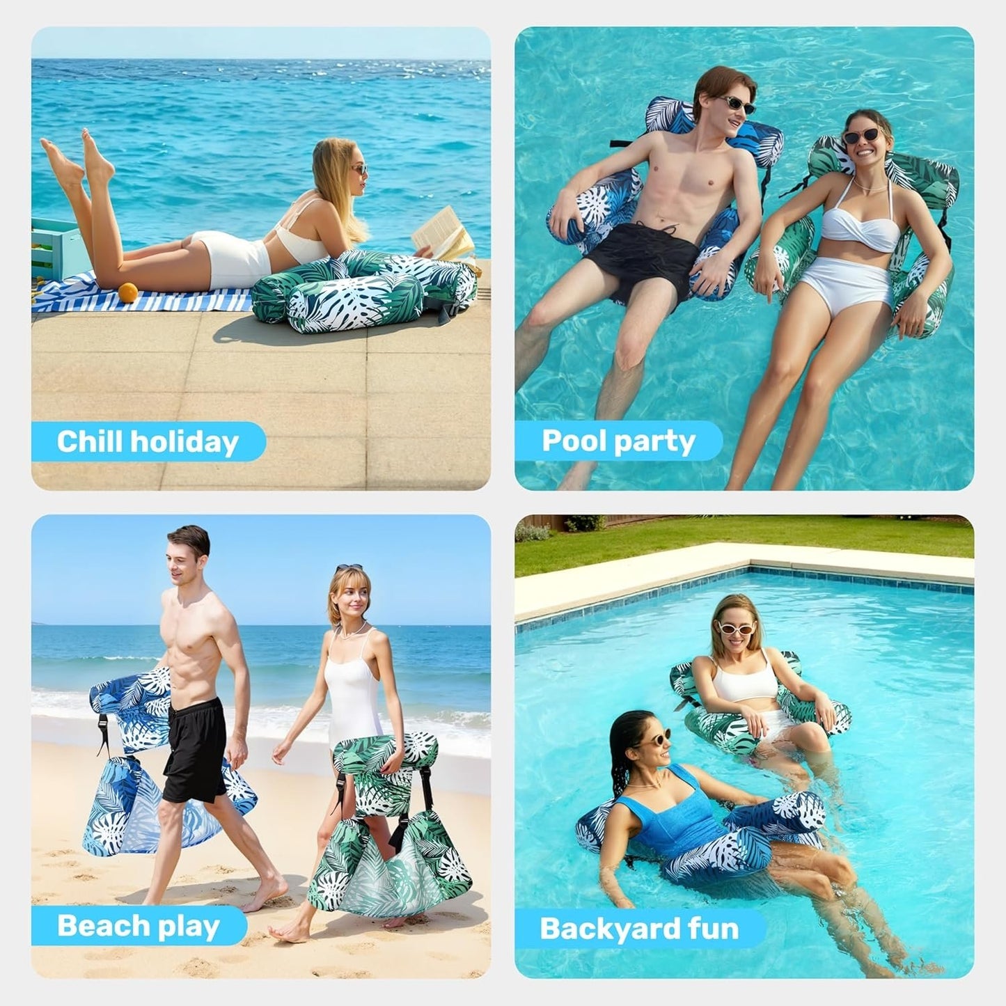 Inflatable Pool Floats Adult,floating Lounge Chairs – Inflatable Pool… – Built