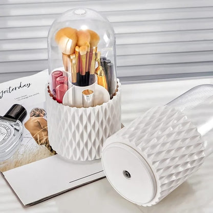 Spinning Makeup Brush Holder – Multi-compartment, Transparent, E… – 🔥 Hurry And