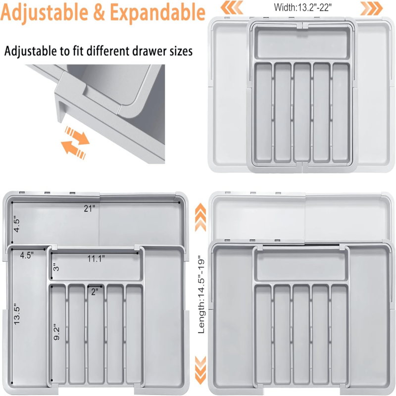 Expandable Utensil Drawer Organiser – Expandable Utensil | Drawer Org… – 🍳 Say