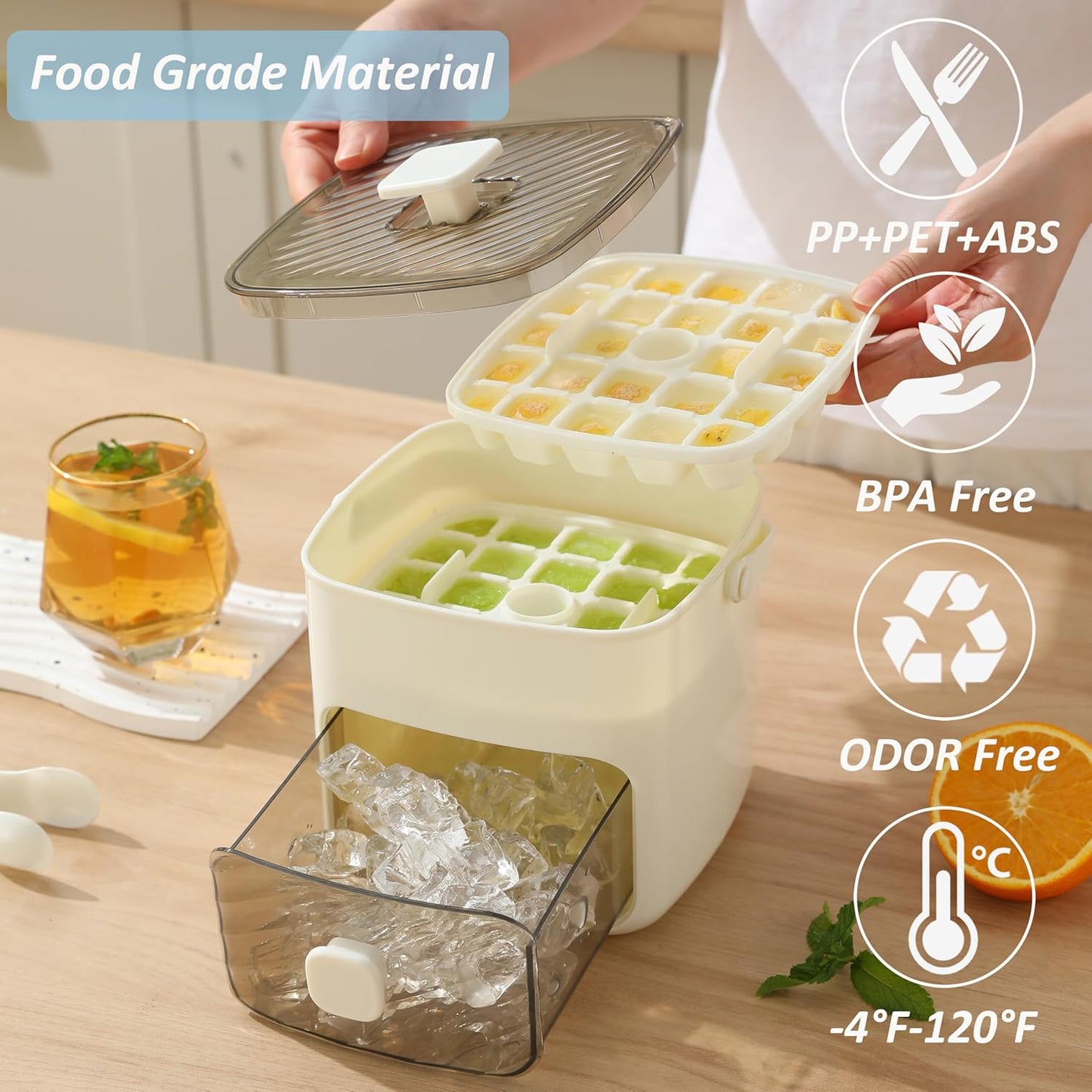Ice Cube Tray With Lid And Bin – 2026 Cube | Tray With | Everyda… – Make Perfect