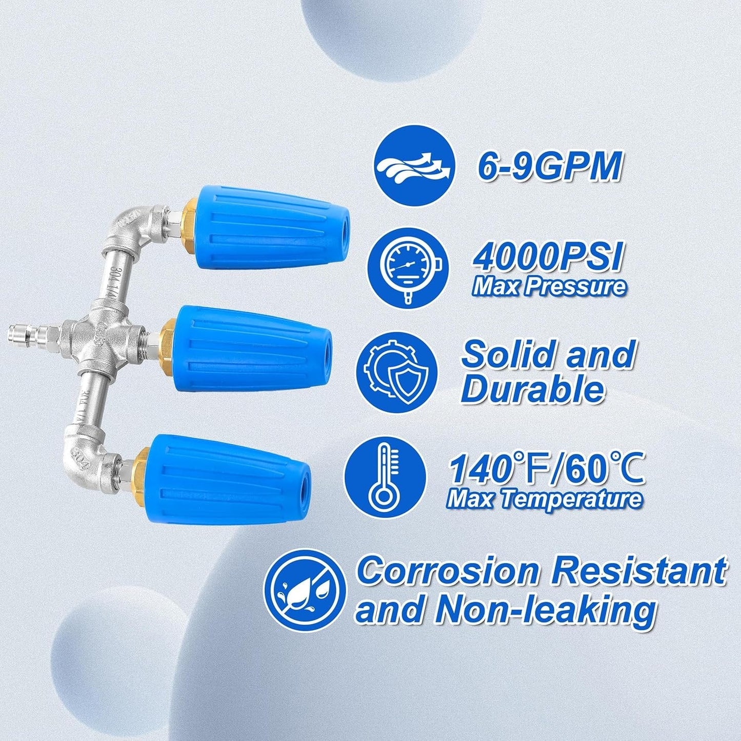 In-1 Triple Turbo Nozzle Pressure Washer – 360° Rotating, 4000 Psi,… – ❤️ All