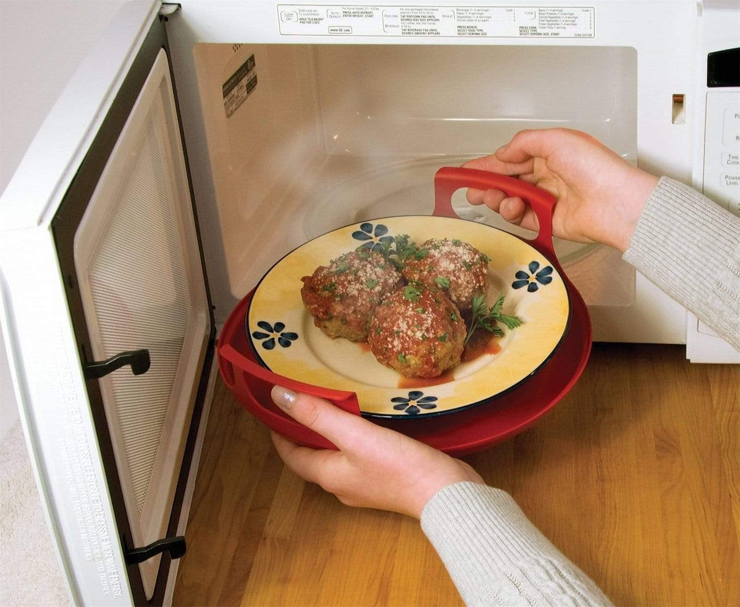 Anti-scald Microwave Handle Tray – Cool-touch Handles, Dishwasher Saf… – 🔥 Stop