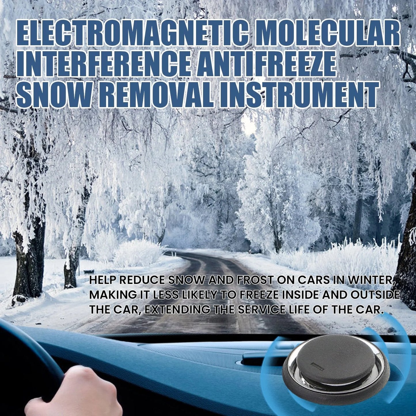 Solar Car De-Icing Device – Electromagnetic Auto Snow & Ice Remover | No Scraping