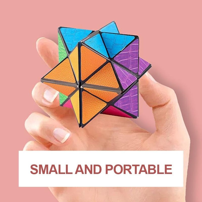 3D Kaleidoscope Fidget Cube – Infinite Flip Stress Relief Toy | 6 Styles
