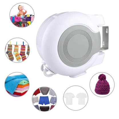 Invisible Retractable Clothesline – Dual Line, 26m, 22lbs Load | 3-Min Install, Indoor & Outdoor
