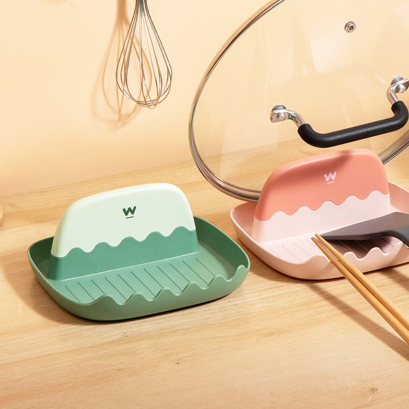 Utensils Pot Lid Rest Holder – Drip Tray, Non-slip, Dishwasher Safe |… – ✅ Easy