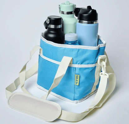 4-Compartment Insulated Drink Carrier Bag – Holds 4 Bottles, Multiple Carry Styles | Black, Pink, Blue, Purple