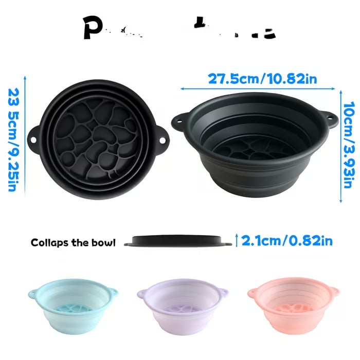 Facial Ice Bath Bowl – Silicone, Foldable & Portable | Built-in Ice C… – ✅ Fast