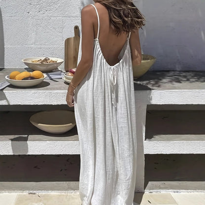 Women's Backless Spaghetti Strap Maxi Dress – Women's Backless | Spag… – 💃 Your