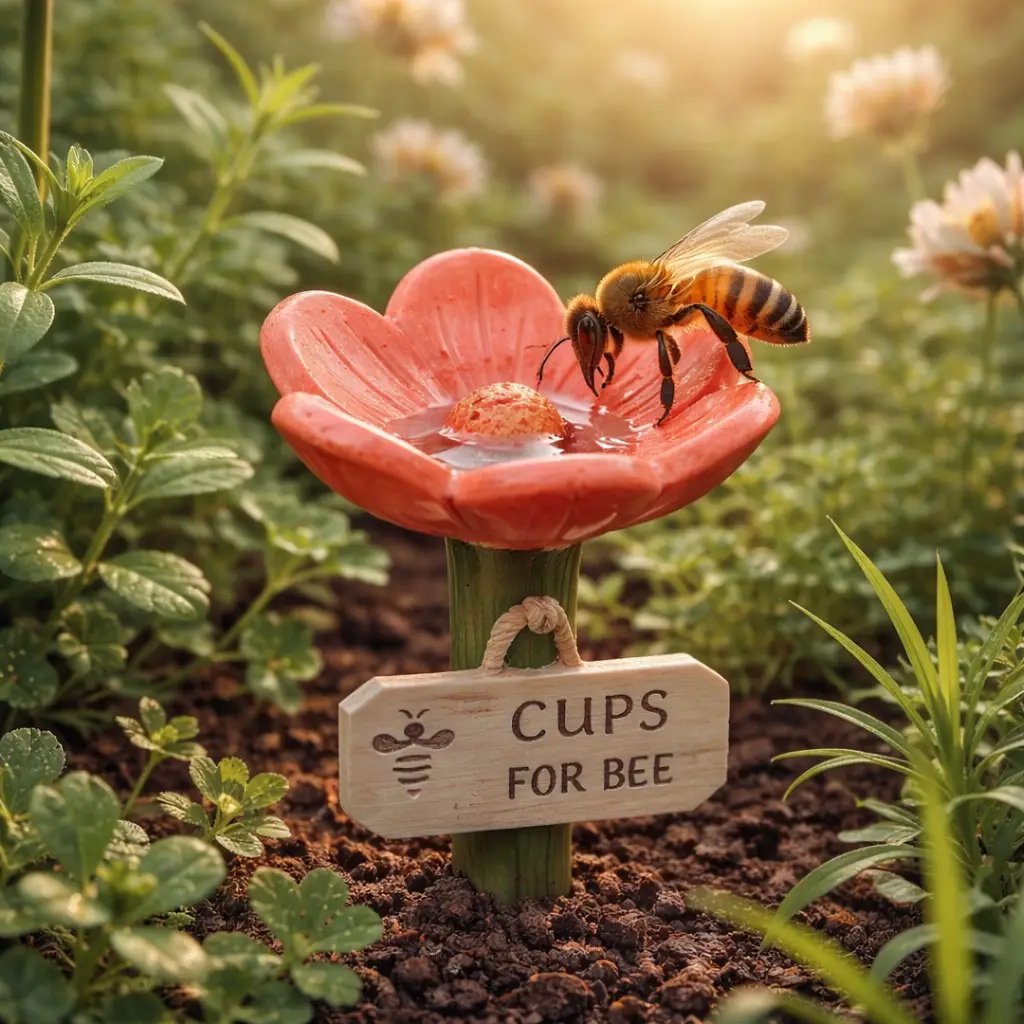 Flower-shaped Bee Watering Station – Flower-shaped Watering | Station… – Don't