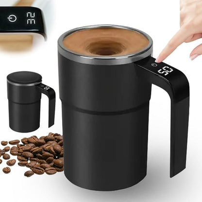 Electric Self-stirring Mug With Lcd Thermometer – Electric Self-stirr… – ☕