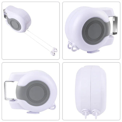 Invisible Retractable Clothesline – Dual Line, 26m, 22lbs Load | 3-Min Install, Indoor & Outdoor