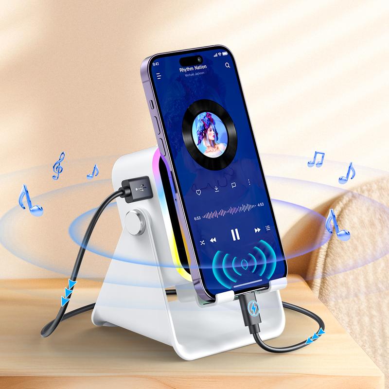 In-1 Wireless Induction Bluetooth Speaker With Adjustable Phone Sta… – 🔹 🔹 🔹