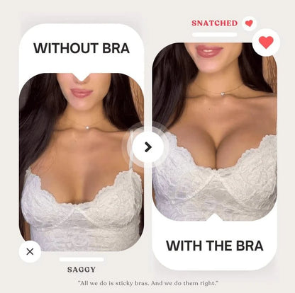 Invisible Lift Sticky Bra – Strapless Backless Support For C Cup & Ab… – ✨ Say