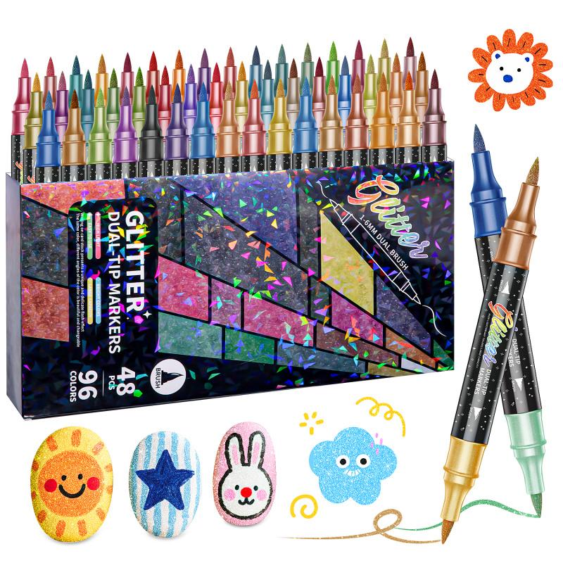 Glitter Effect Brush Markers – Glitter Effect | Brush Markers | Every… – ✨