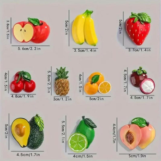 Cute 3d Fruit Fridge Magnets – Cute Fruit | Fridge Magnets | Everyday… – 🔹 3d
