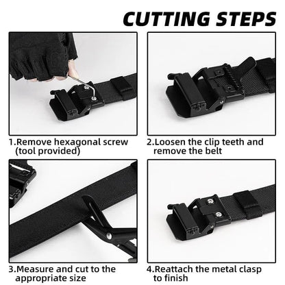 Tactical Edc Nylon Ratchet Belt – 40 Sizing Positions, Metal Buckle, … – 🔥 The