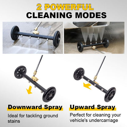 Versatile Pressure Undercarriage Cleaner Nozzle – Dual-Mode Jet, Long Hose & Paint-Safe Design 🚗💦