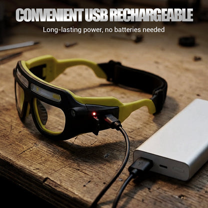 📢📢50% OFF !!✨Rechargeable LED Glasses Headlamp