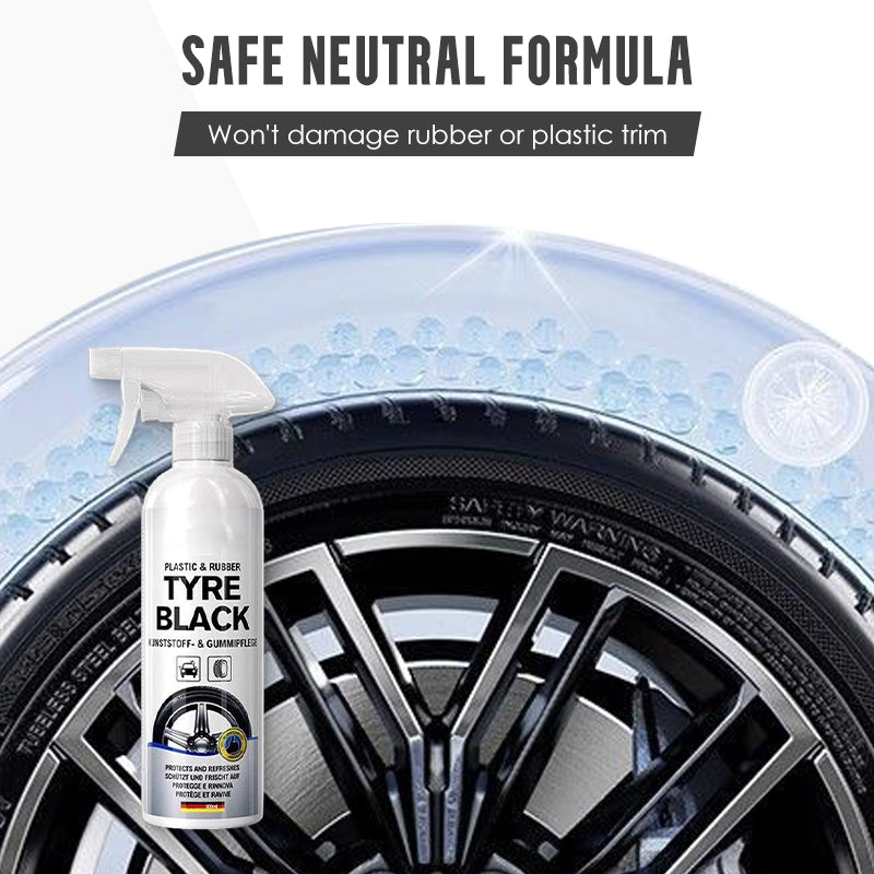 🚗 BUY 3 GET 1 FREE! 🎉 Tire Shine & Protect Spray – Deep Gloss, UV Guard & Anti-Dust ✨📦