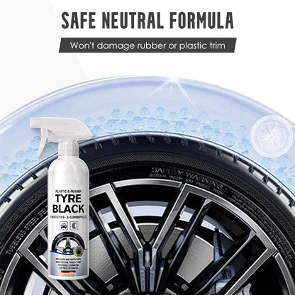 🚗 BUY 3 GET 1 FREE! 🎉 Tire Shine & Protect Spray – Deep Gloss, UV Guard & Anti-Dust ✨📦