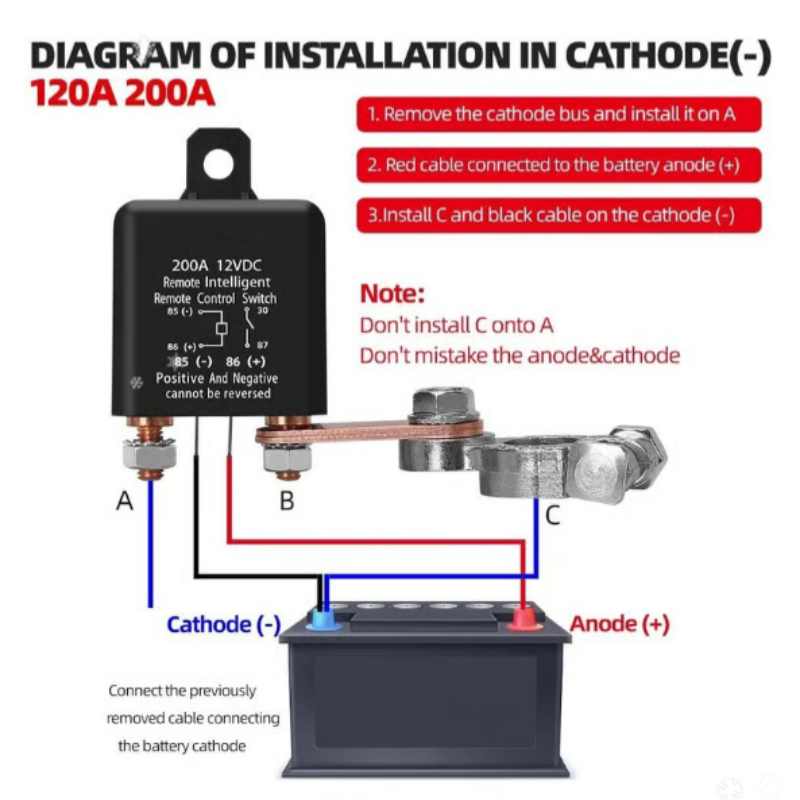 Wireless Remote Battery Disconnect Switch